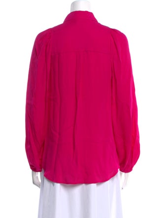 A.L.C. Silk Long Sleeve Blouse