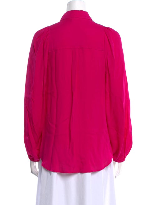A.L.C. Silk Long Sleeve Blouse