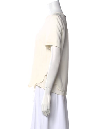 A.L.C. Crew Neck Short Sleeve Blouse