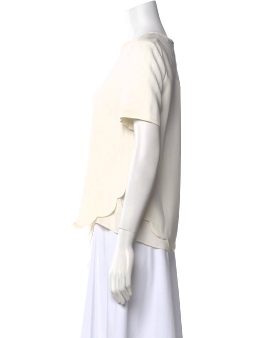 A.L.C. Crew Neck Short Sleeve Blouse