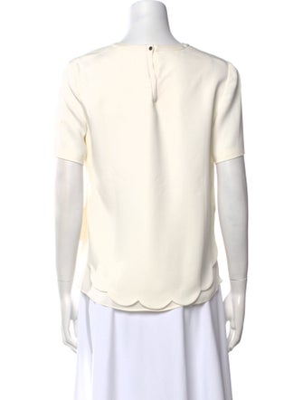 A.L.C. Crew Neck Short Sleeve Blouse