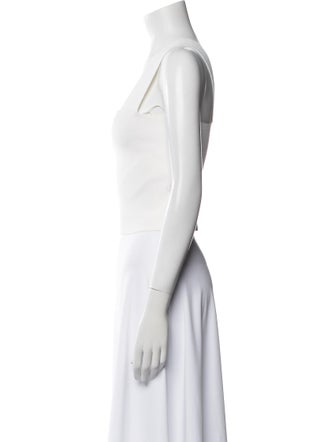 A.L.C. Square Neckline Sleeveless Crop Top