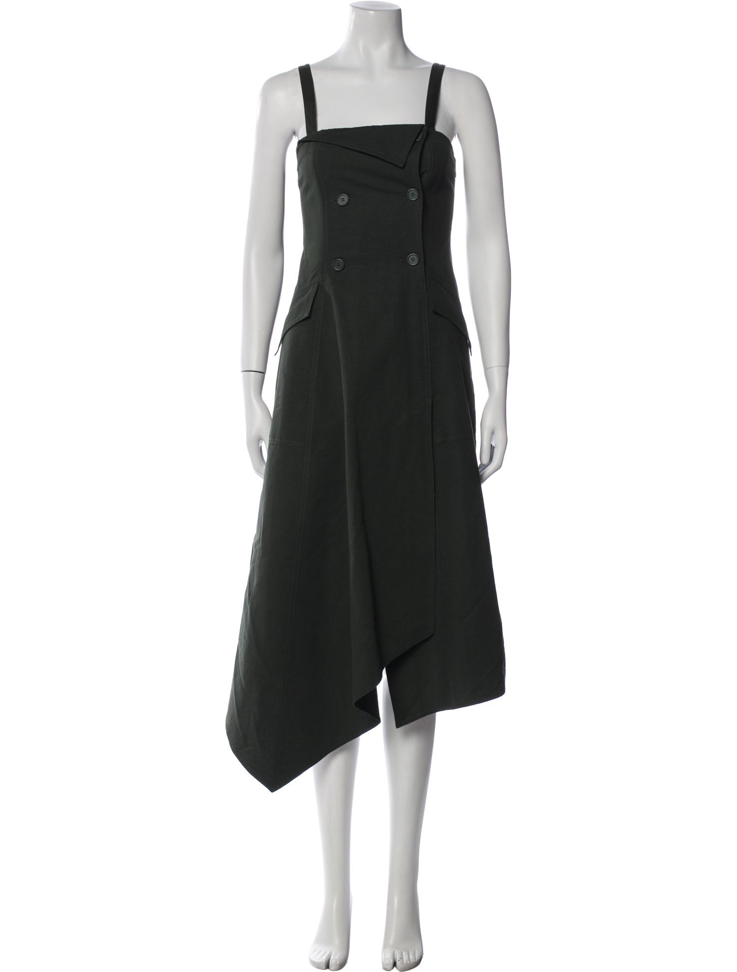 A.L.C. Square Neckline Midi Length Dress