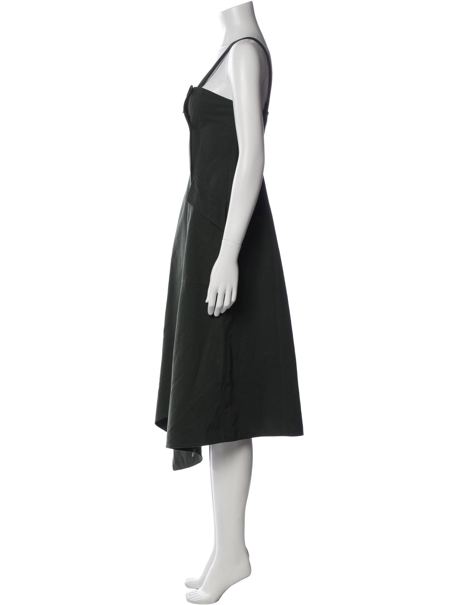 A.L.C. Square Neckline Midi Length Dress