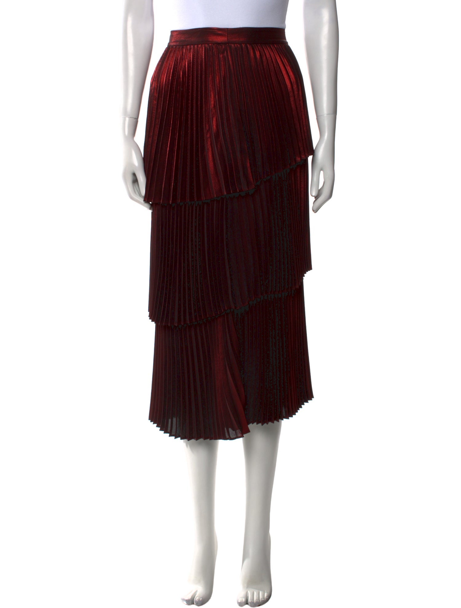 A.L.C. Glitter Accents Midi Length Skirt