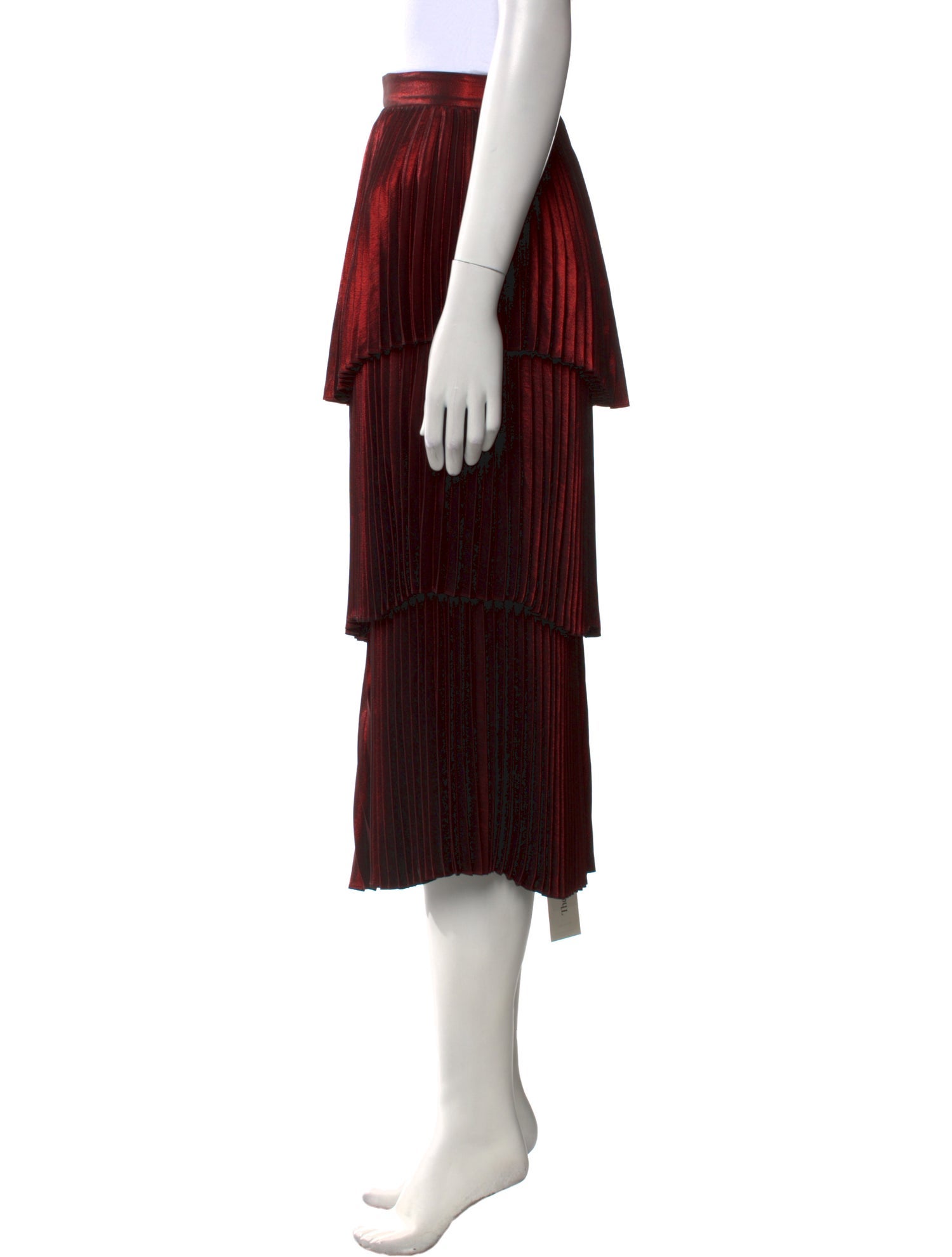 A.L.C. Glitter Accents Midi Length Skirt