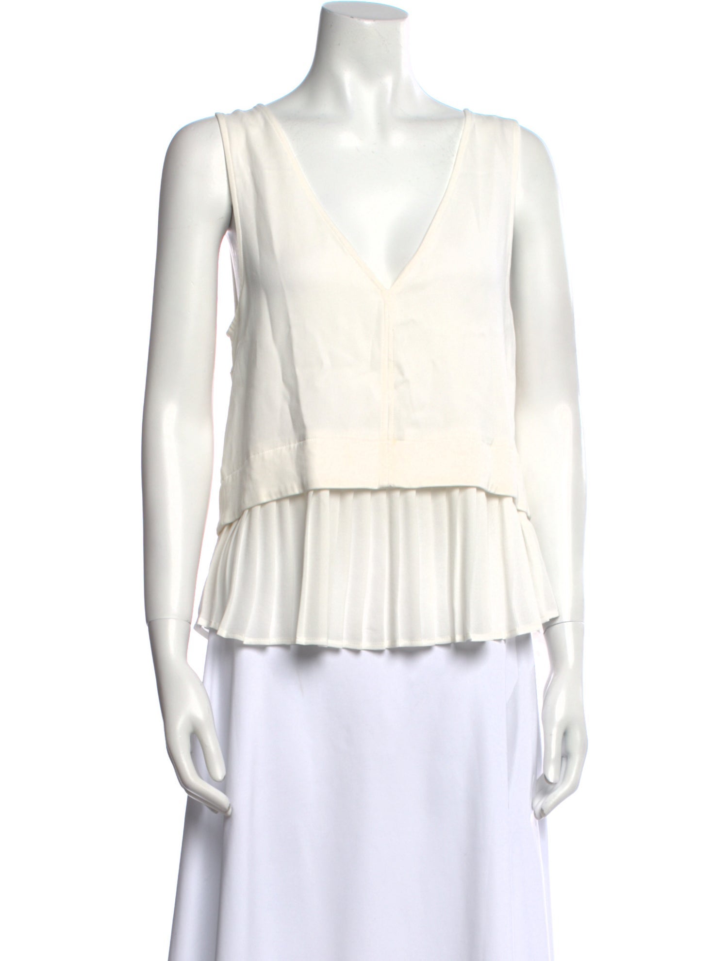 A.L.C. V-Neck Sleeveless Blouse