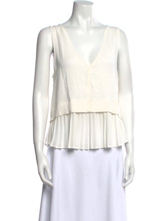 A.L.C. V-Neck Sleeveless Blouse