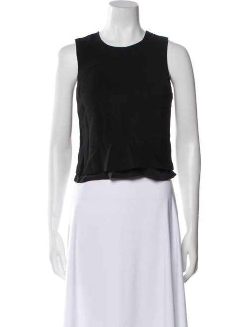 A.L.C. Crew Neck Sleeveless Crop Top
