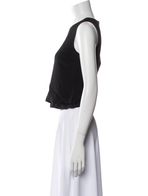 A.L.C. Crew Neck Sleeveless Crop Top