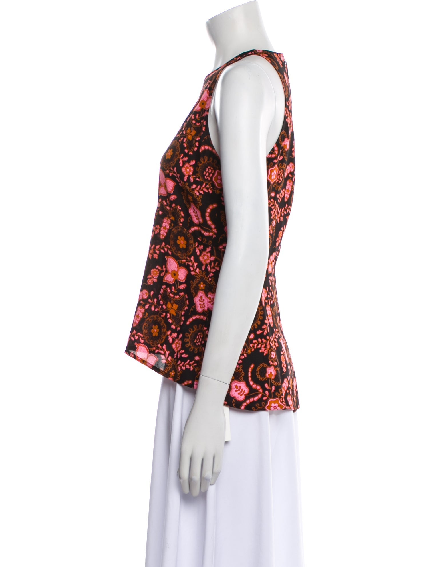 A.L.C. Silk Floral Print Blouse