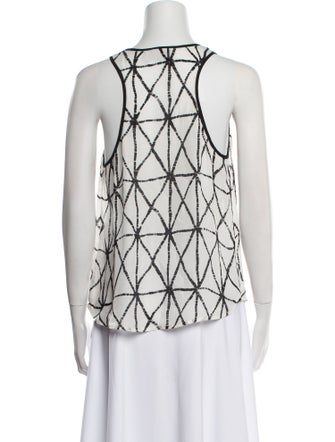 A.L.C. Silk Printed Top