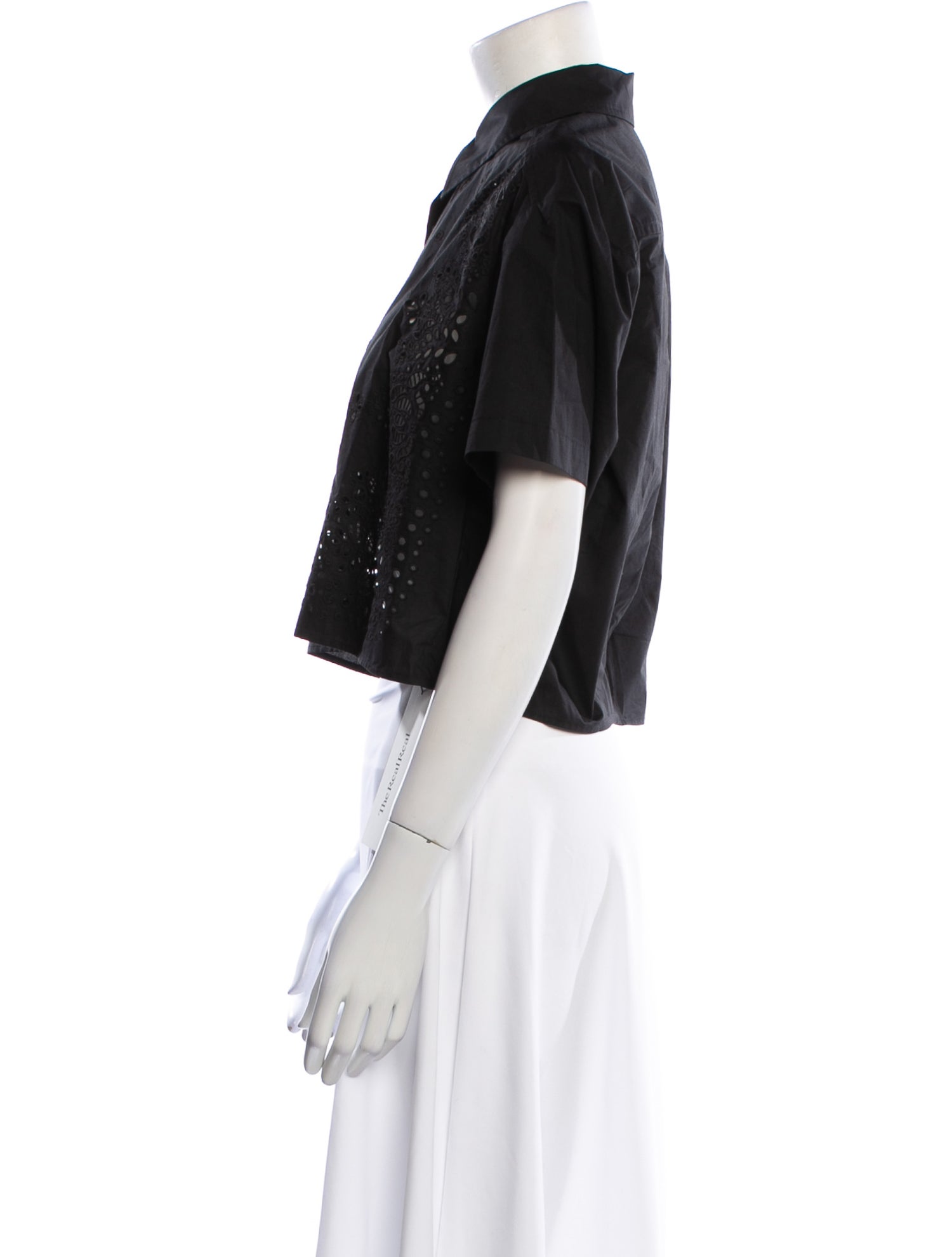 A.L.C. Short Sleeve Crop Top