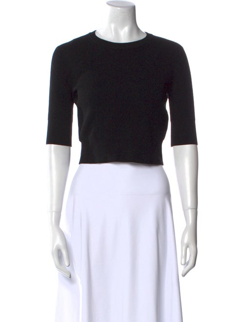 A.L.C. Wool Crew Neck Crop Top