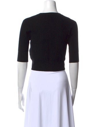 A.L.C. Wool Crew Neck Crop Top