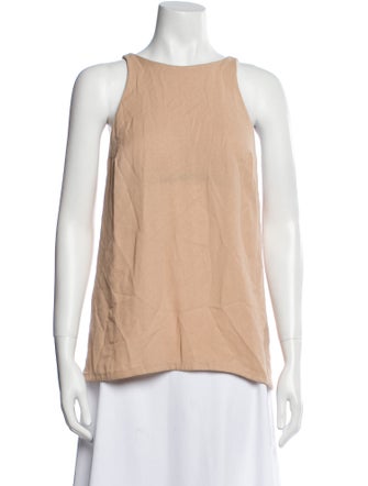 A.L.C. Bateau Neckline Sleeveless Top
