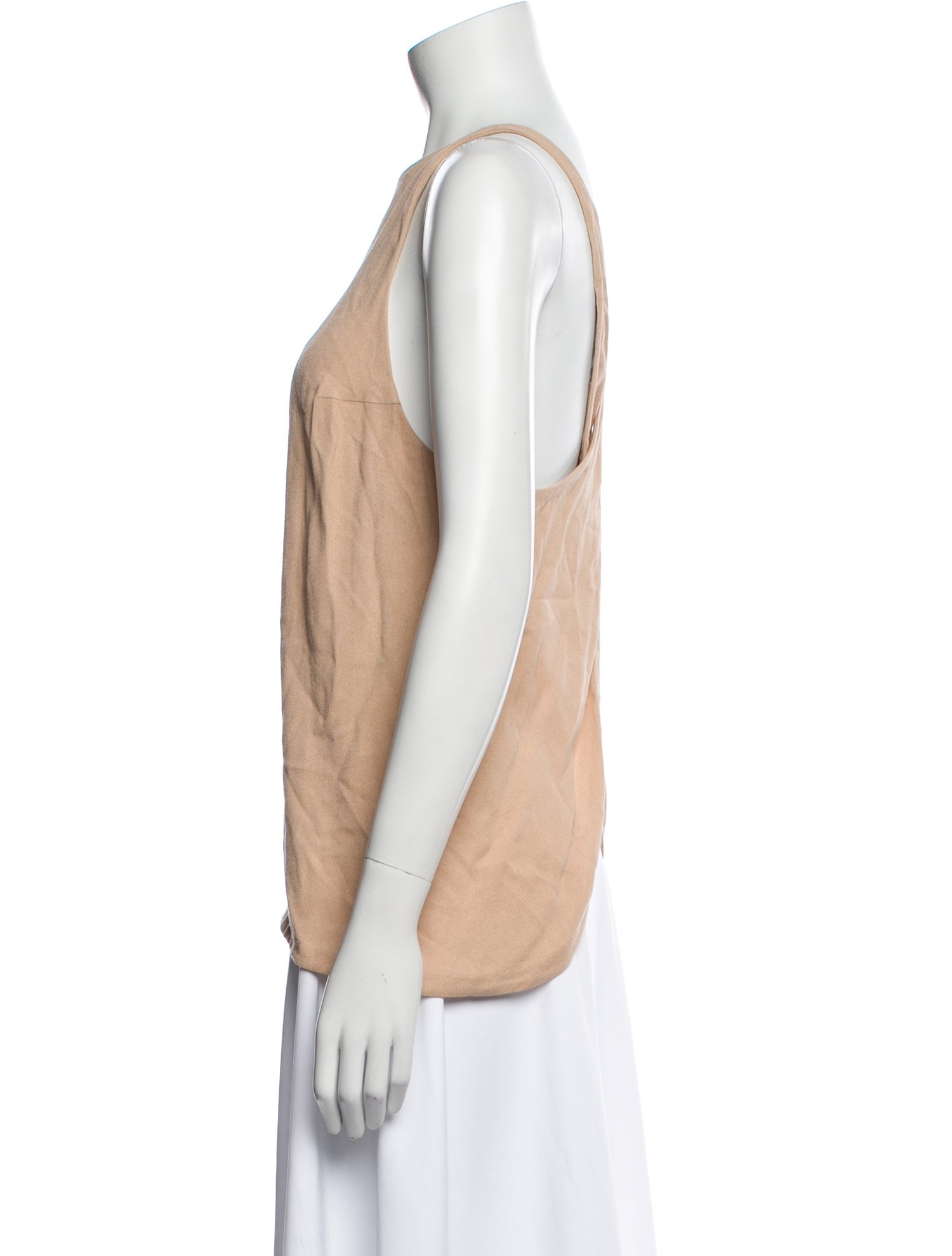 A.L.C. Bateau Neckline Sleeveless Top