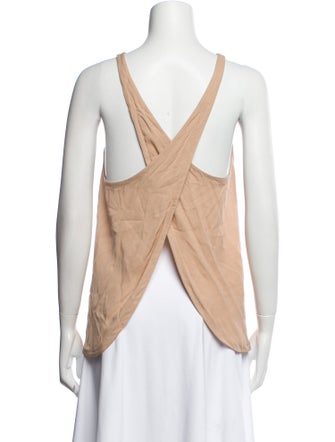 A.L.C. Bateau Neckline Sleeveless Top