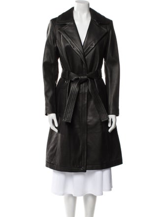 A.L.C. Leather Trench Coat