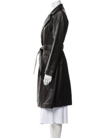 A.L.C. Leather Trench Coat