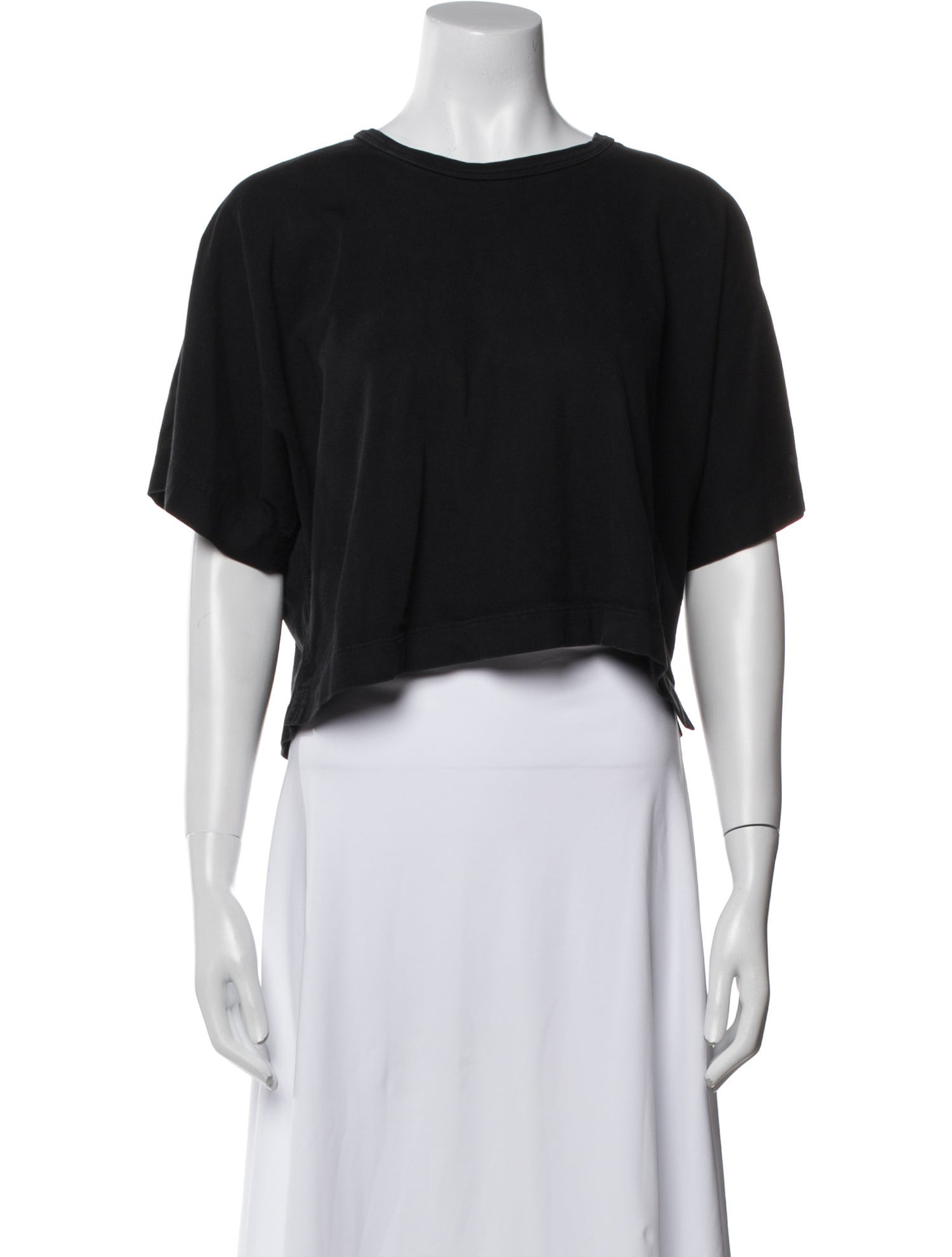 A.L.C. Crew Neck Short Sleeve Crop Top