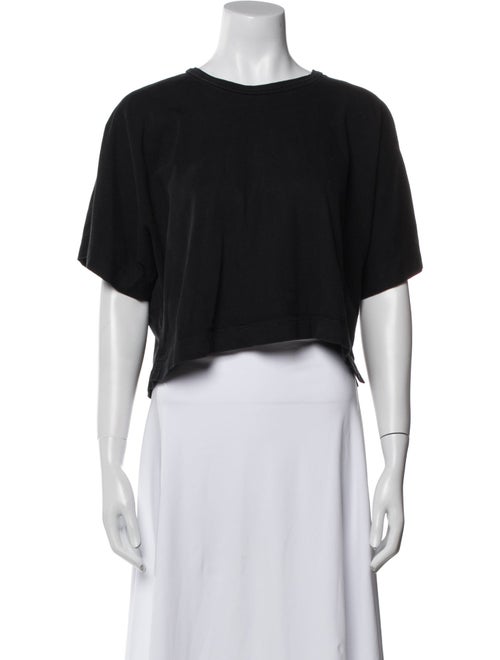 A.L.C. Crew Neck Short Sleeve Crop Top