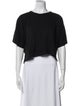 A.L.C. Crew Neck Short Sleeve Crop Top