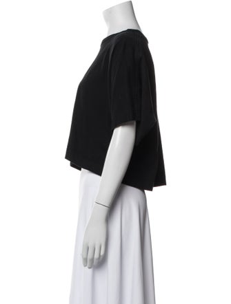 A.L.C. Crew Neck Short Sleeve Crop Top