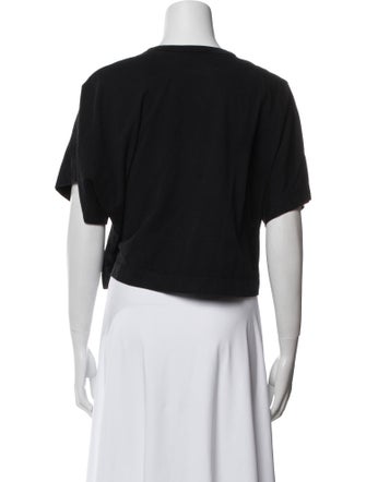 A.L.C. Crew Neck Short Sleeve Crop Top