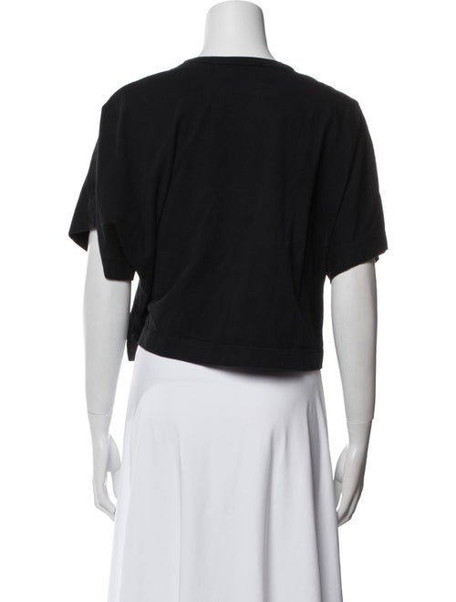 A.L.C. Crew Neck Short Sleeve Crop Top