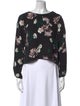 A.L.C. Silk Floral Print Crop Top
