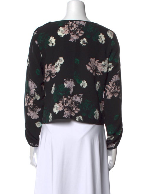 A.L.C. Silk Floral Print Crop Top