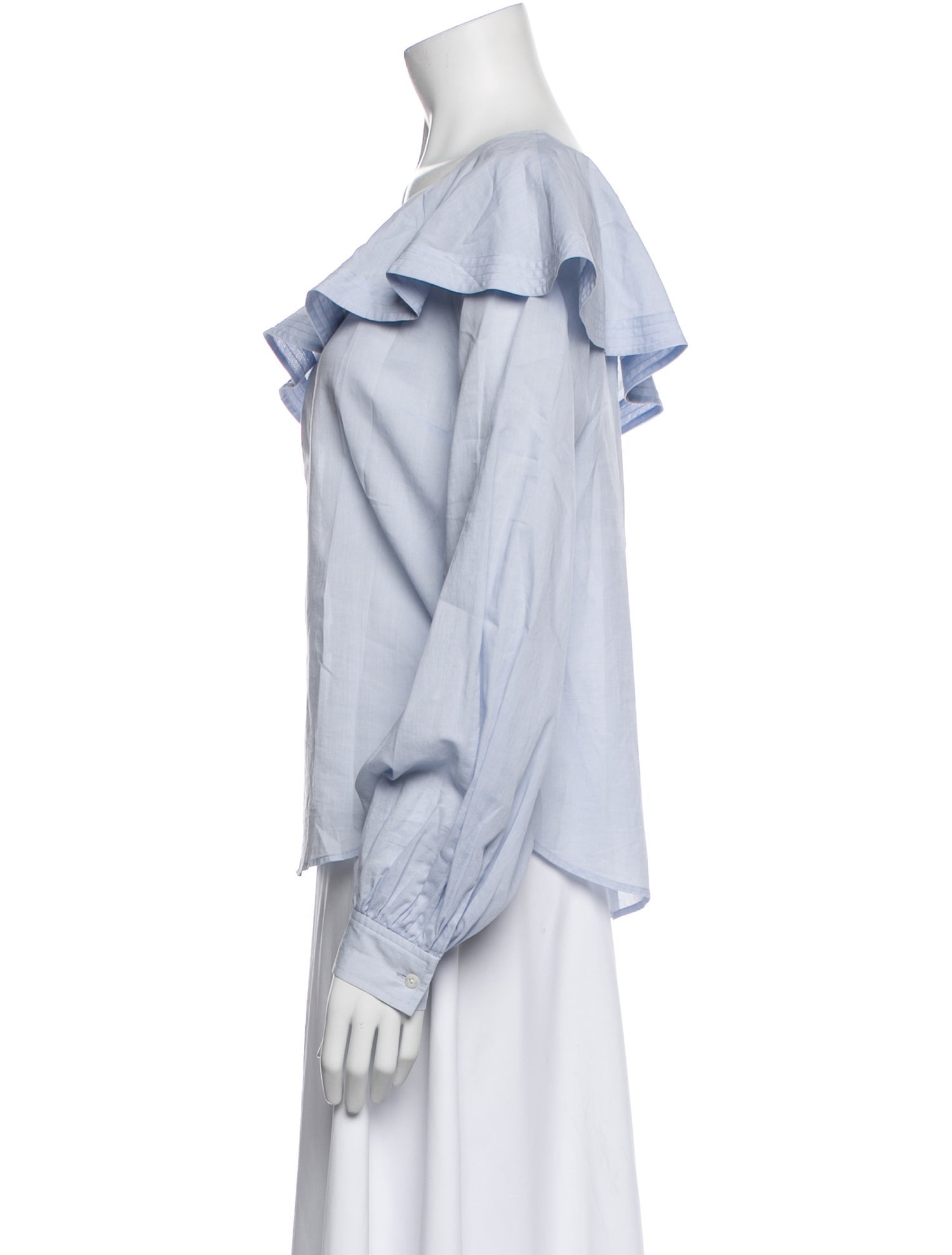 A.L.C. One-Shoulder Long Sleeve Blouse