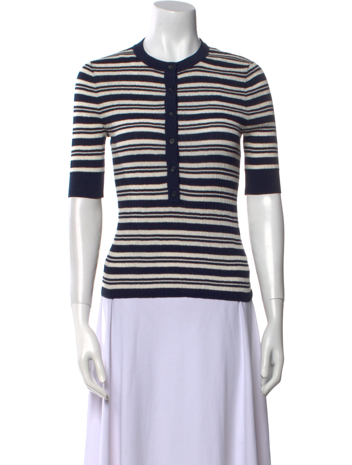 A.L.C. Striped Crew Neck Sweater