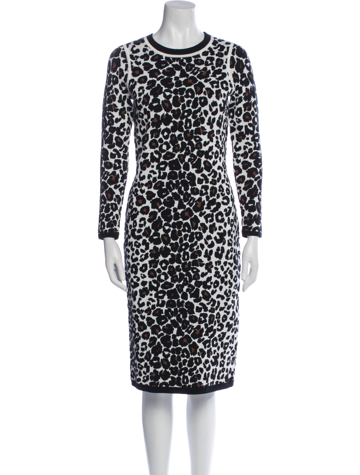 A.L.C. Animal Print Knee-Length Dress