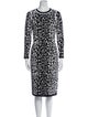 A.L.C. Animal Print Knee-Length Dress