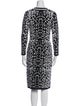 A.L.C. Animal Print Knee-Length Dress