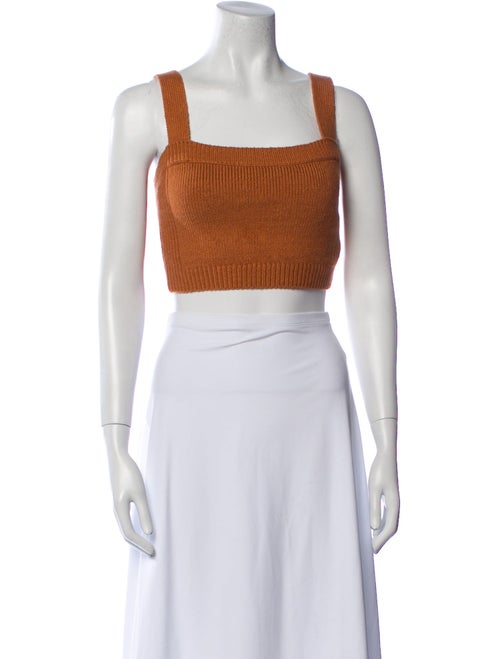 A.L.C. Square Neckline Sleeveless Crop Top