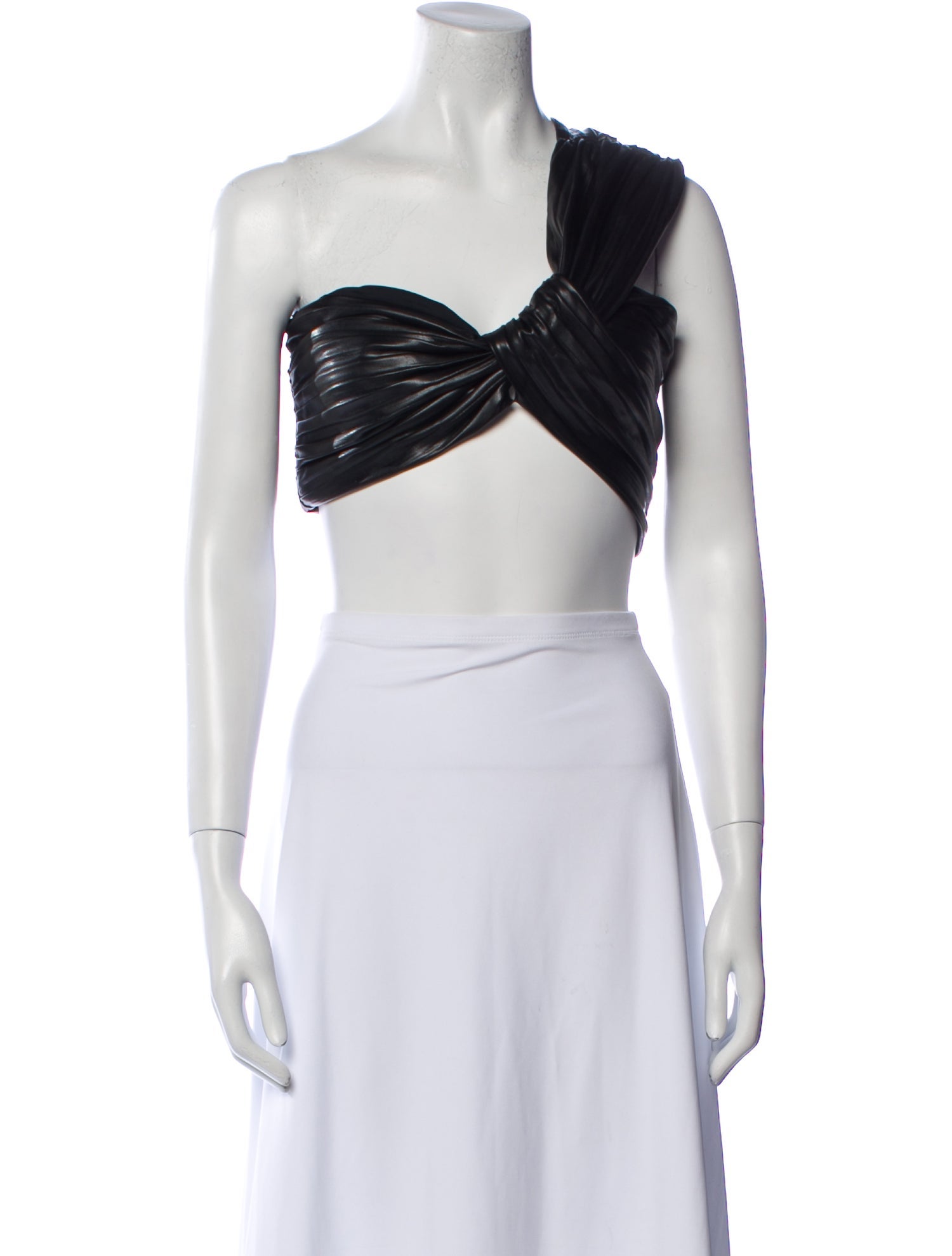 A.L.C. One-Shoulder Sleeveless Crop Top