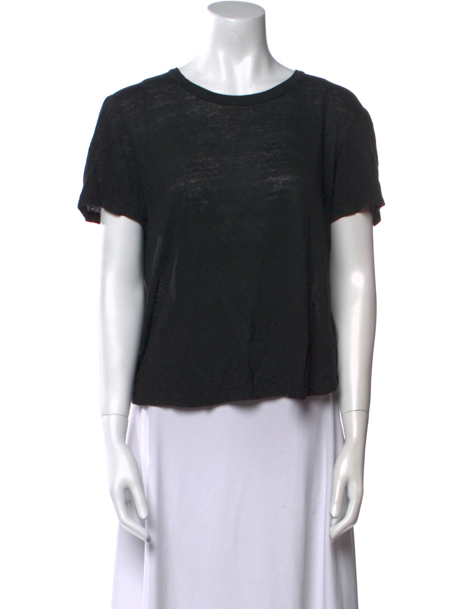 A.L.C. Linen Scoop Neck T-Shirt