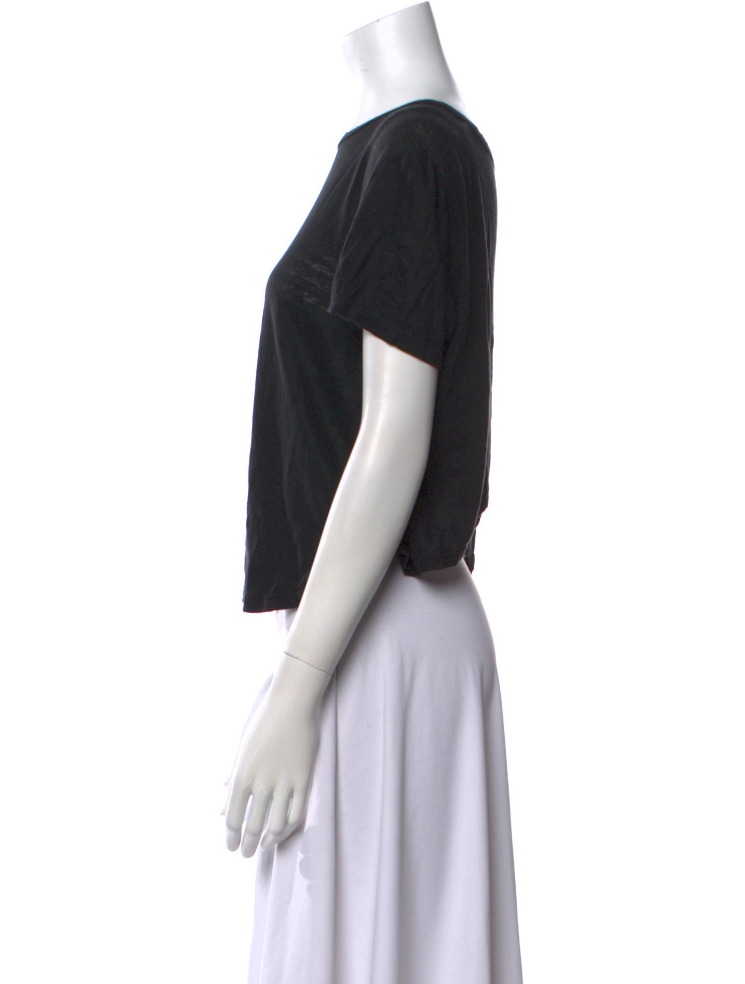 A.L.C. Linen Scoop Neck T-Shirt