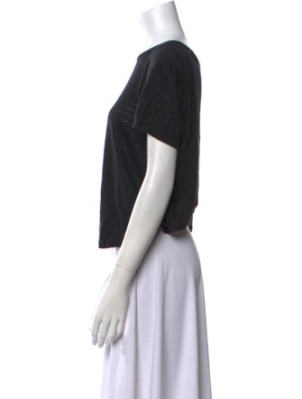 A.L.C. Linen Scoop Neck T-Shirt