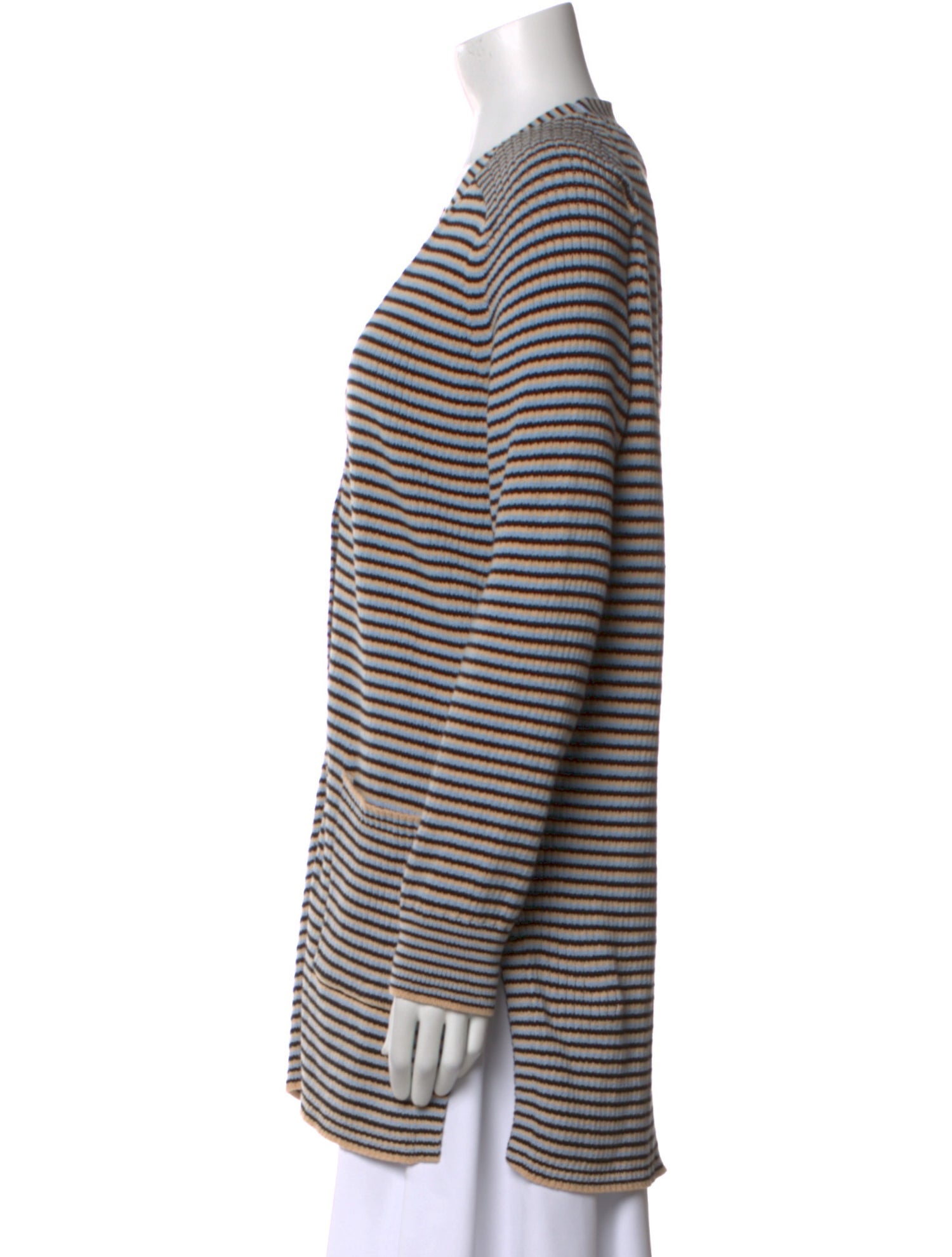 A.L.C. Striped V-Neck Sweater