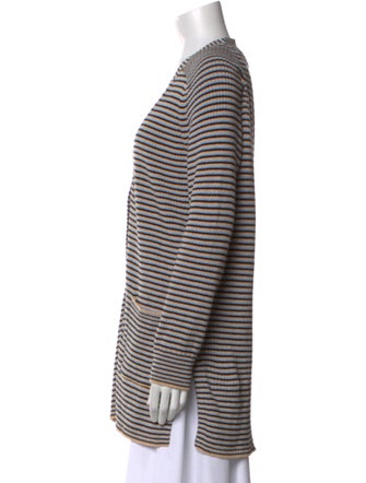 A.L.C. Striped V-Neck Sweater