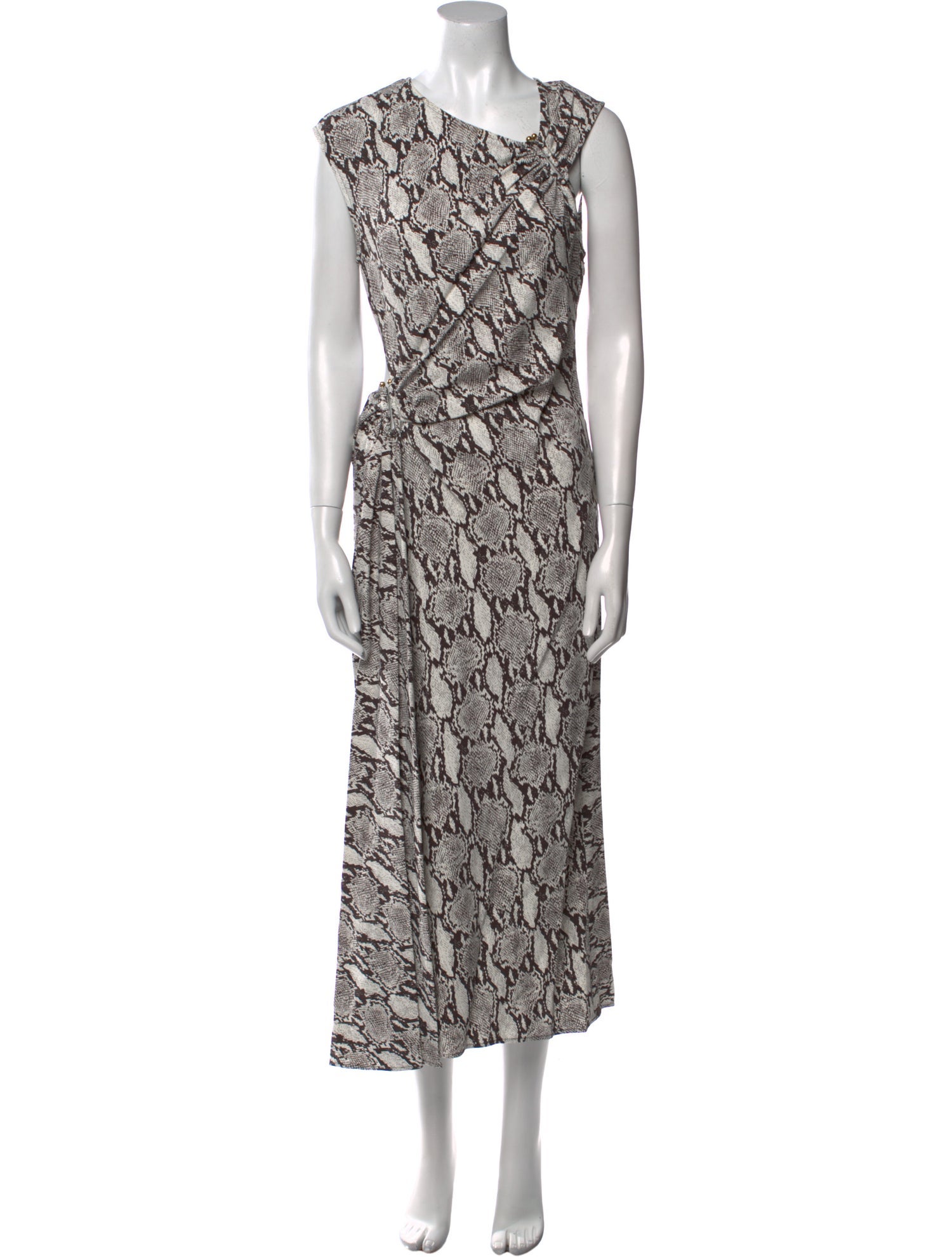 A.L.C. Animal Print Long Dress