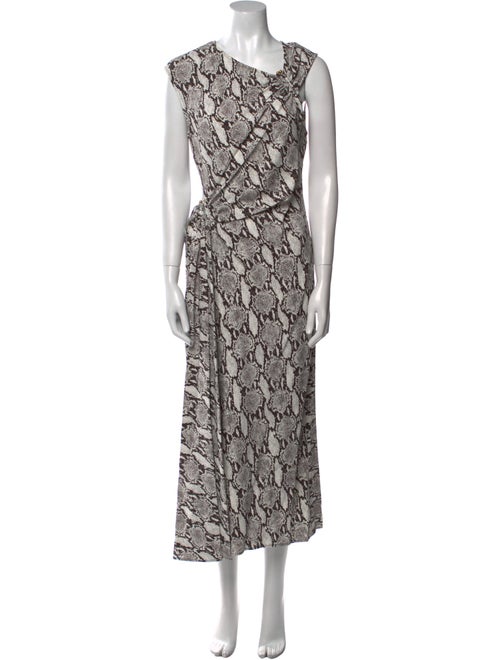 A.L.C. Animal Print Long Dress