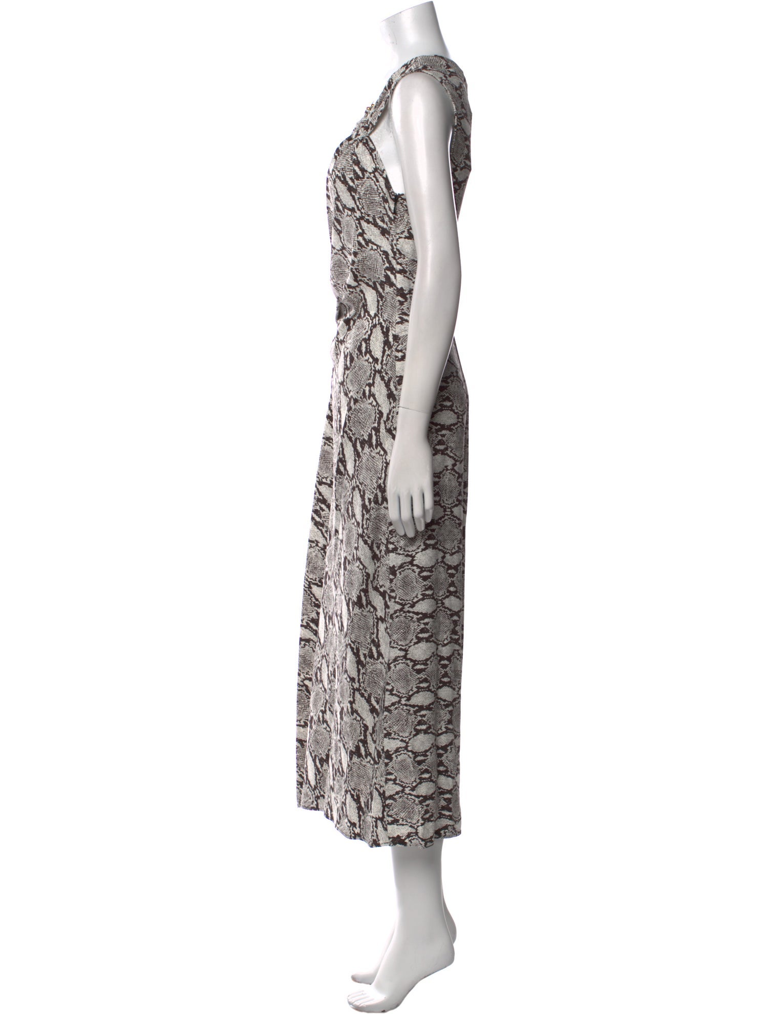 A.L.C. Animal Print Long Dress