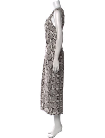 A.L.C. Animal Print Long Dress