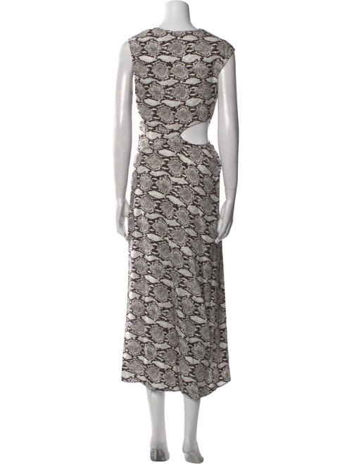 A.L.C. Animal Print Long Dress