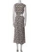 A.L.C. Animal Print Long Dress